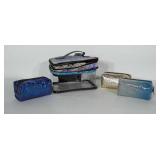 4 piece cosmetic bag set. In new condition with