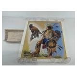 Dan Brewer Buffler Native American poster, "Walks