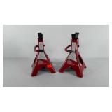 Tools, two ratcheting Jack stands, seller code 07