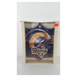 NFL St. Louis Rams wall clock, unopened
