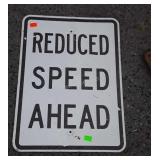 Reduced Speed Ahead Road sign, 18x24"