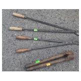 Two sets of tree limb loppers, and a Dehorner