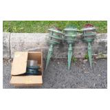 Ground stakes for walkway