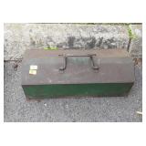 Green metal toolbox