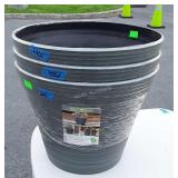 Three new Flower Planters. 16", lightweight