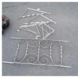 Metal Wares lot, includes Screen door Guard, 2