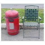 Brinkmann Electric meat smoker, plus lawn chair