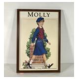 Molly American Girl framed picture, 16x23