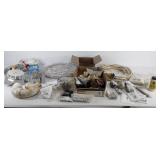 Hardware, PVC connectors, cable, outlets, pipe