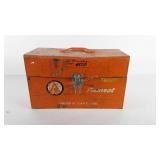 Ramset metal tool box with case of fastening