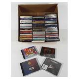 CDs, approximately 90 VDs, includes Rod Stewart,