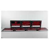 Seven metal Private Property and No Trespassing