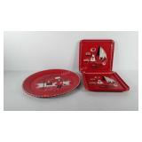 Marceline Stoyke metal serving trays, includes