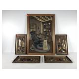 Turner Wall Accessory poly embossed wall hangings,