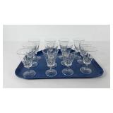 Crystal stemware, dozen 5" goblets