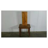 Small table and cabinet, table measures 20 x 24 x