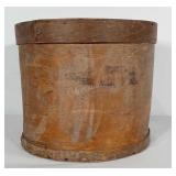 Wooden cheese box. Measures 13" tall and 15"