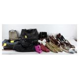 Ladies shoes and accessories, scarves and purses
