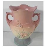 Hull pottery dual handled vase, 6.5"