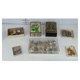 Group of jewelry with organizer box and two