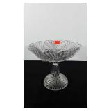 Glass compote, 8"