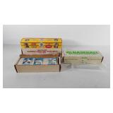 Three boxes of baseball collector