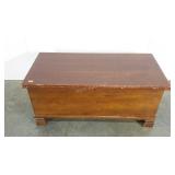 Blanket chest, 19 x 40 x 18, damage as shown