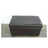 Vinyl covered storage trunk, 17" x 33" x 19"