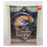 NFL St. Louis Rams wall clock, unopened