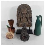 Home decor, includes pine scented pottery vase,