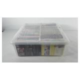 Storage tote full of DVDs, includes Breaking bad