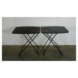 Two folding TV trays,  seller code LW