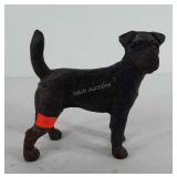 Cast iron dog statue, 8.5"