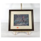Fox Hunt print by Len Garon, signed and numbered