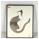 Cat watercolor print by Aurore de la Morinerie,