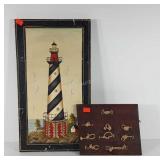 Wall art, rope knots wall plaque 12x10 and metal