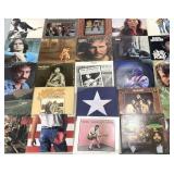 Vinyl records, twenty rock and pop artists,