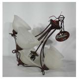 5 globe Chandelier,  approximately 2