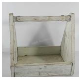 Wooden tool caddy, 10.5" x 14" x 15"