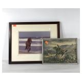 Early Pony Express Rider print, copyright 1901,