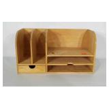 Wooden desk organizer. Measures 8x20 inches and