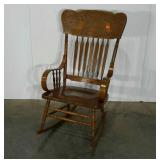 Rocking chair, nice carved details, needs a