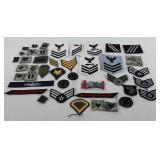 Military patches, includes US Airforce, infantry,