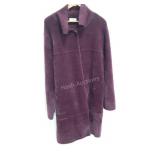 Cyrus ladies long coat, fuzzy material, heavy