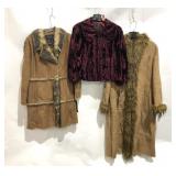 Three Terry Lewis Classic Luxuries ladies coats,