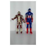 Marvel action figures: Captain America & Iron