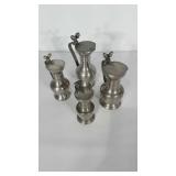 German Tankard lot: 1 is marked Fein Zinn. These