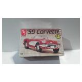 Ertle AMT 59 Corvette model, 1: 25 scale