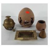 Mixed group, includes egg shaped bunny candle