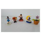 Five solar dancing figures, includes pilgrim,